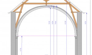 Relevé topographique d’une ancienne église.