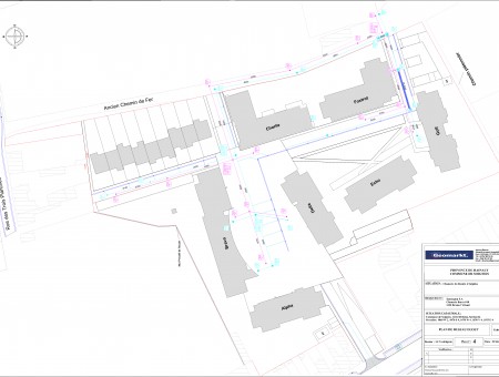 Réalisation d’une conception de voirie à Soignies (168 lots)